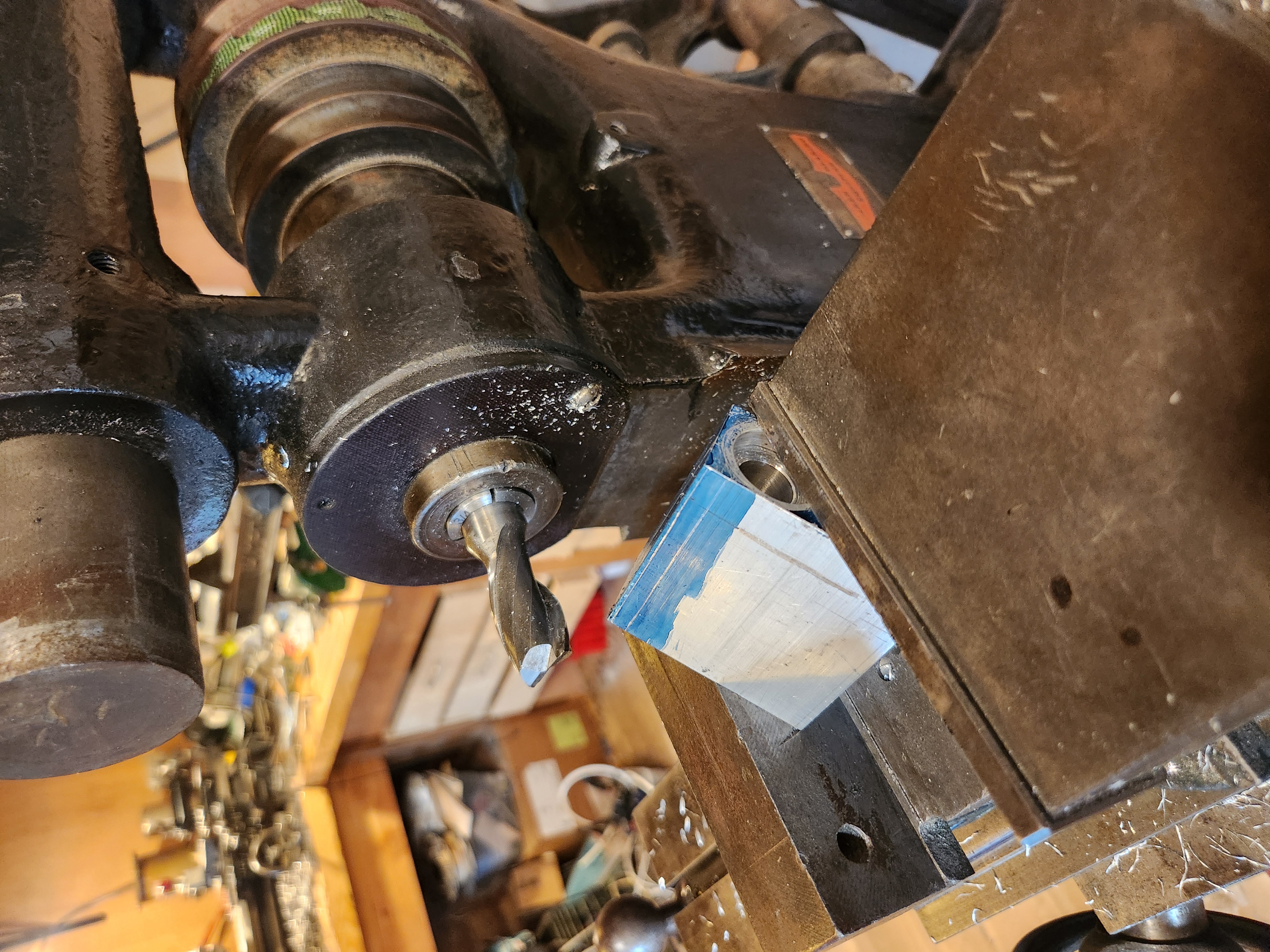 Cutting bearing seats and drilling main hole